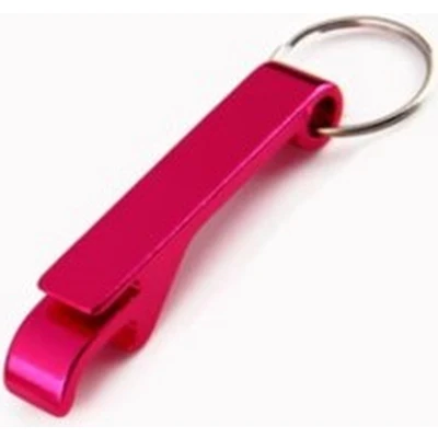 Afbeelding van Bier Sleutelhanger Bieropener Beer Opener Flesopener Keychain Roze