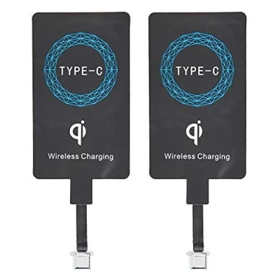 Afbeelding van 2 STKS Type C Qi Draadloze Oplader Opladen Ontvanger Sticker voor Mobiele Telefoon