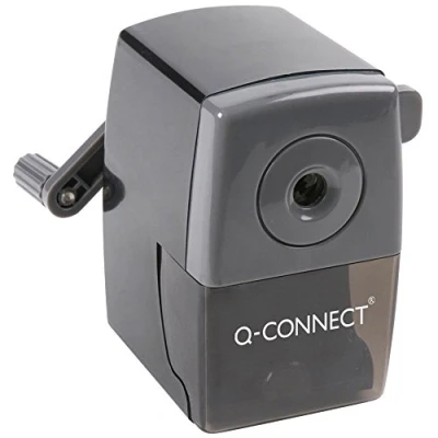 Afbeelding van Q Connect Desktop Puntenslijper Zwart (Autostop functie voorkomt overslijpen) KF02291
