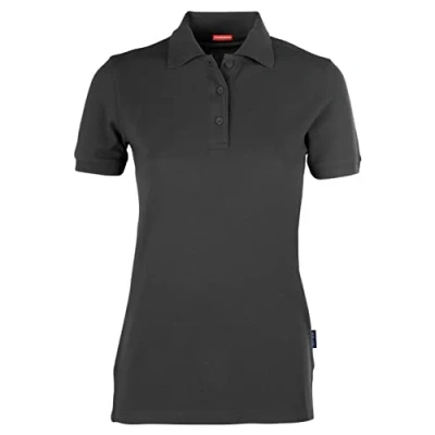 Afbeelding van Women&#039;s Heavy Polo &#039;Performance&#039; met korte mouwen Dark Grey L