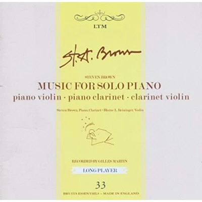 Afbeelding van Steven Brown Music For Solo Piano (CD)