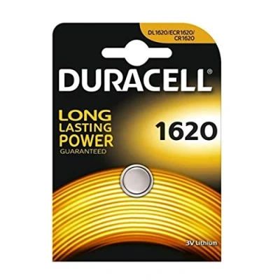 Afbeelding van Duracell Batterij elektronica 1620 lithium knoopcel (CR1620) 3,0V 1St