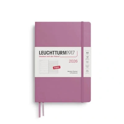 Afbeelding van Leuchtturm1917 Agenda 2026 A5 Weekly Planner &amp; Notebook hardcover Dusty Rose 15x21cm