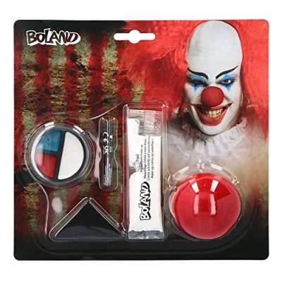Afbeelding van Boland Schminkset Horror clown Carnaval, Halloween, Themafeest Halloween schmink
