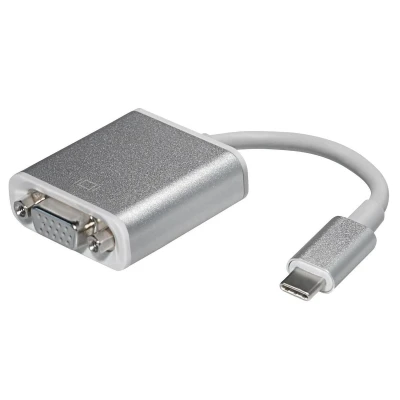 Afbeelding van USB C naar VGA adapter met DP Alt Mode (1920 x 1200) / wit 0,15 meter