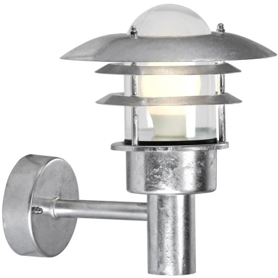 Afbeelding van Nordlux, Tuinverlichting, Lnstrup 22, Wandlamp, Verzinkt (E27, IP44)
