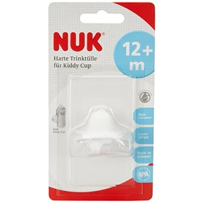 Afbeelding van NUK 10255311 First Choice Active Hard drinktuit voor Kiddy Cup, wit, 2 stuks