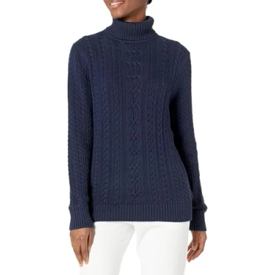 Afbeelding van Amazon Essentials Dames visserskabel coltrui (verkrijgbaar in grote maten), marineblauw, medium