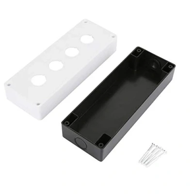 Afbeelding van BX4 Scatola interruttori 22mm Pulsantiera a quattro fori protettivi Custodia impermeabile (Wit)