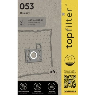 Afbeelding van Top Filter 64053 stofzuigerzak voor Bluesky BVN 1600, vlies, 30 x 26 0,1 cm