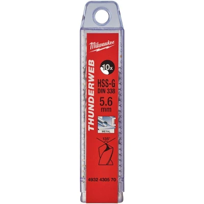 Afbeelding van Metaalboor Hss G Thunderweb 5,6 X 93 Mm (10 Stuks)
