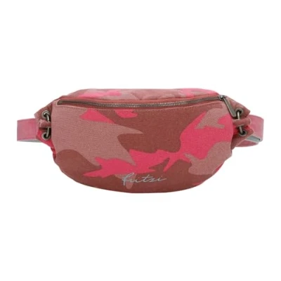 Afbeelding van Fritzi aus Preußen Schoudertas Slingtas Joshi04 Canvas Crossbody Bag Camo Pinky Roze