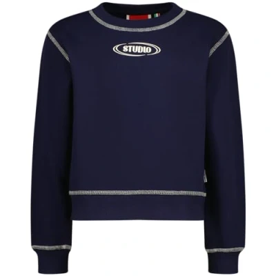 Afbeelding van Vingino sweater Natasja met printopdruk diep donkerblauw