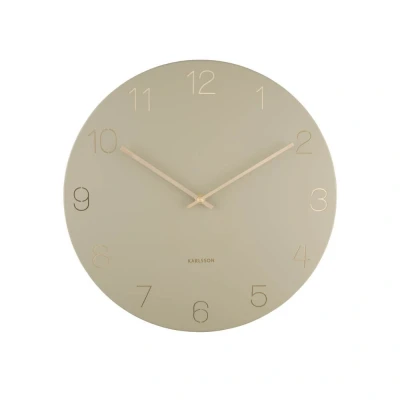 Afbeelding van Karlsson Wandklok Charm olijfgroen Ø 40cm KA5762OG
