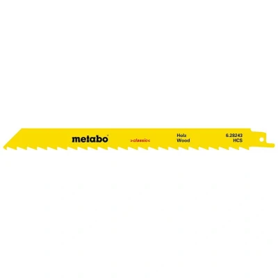Afbeelding van Metabo 628244000 5 reciprozaagbladen, hout 225 stuk(s)