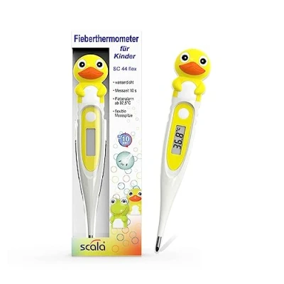 Afbeelding van scala Digitale koortsthermometer SC 44 flex eend, wit, kinderen en baby&#039;s, motief