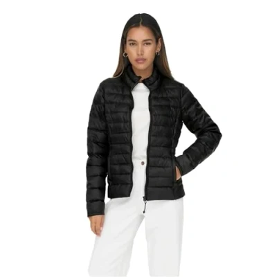 Afbeelding van ONLY Newtahoe Quilted OTW Winterjas, Dames, Maat: XS, Black