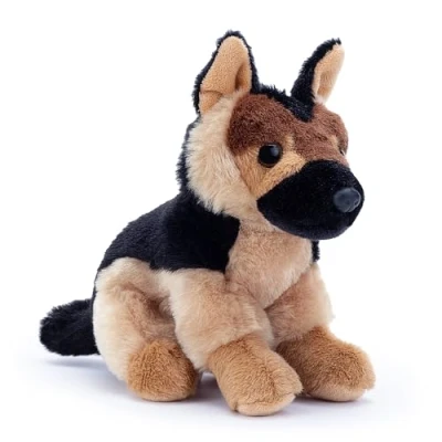 Afbeelding van Zappi Co Palm Pups Duitse herdershond pluche (20 cm) herder zacht, behaaglijk, gerecycled trouwe bewaker vriend