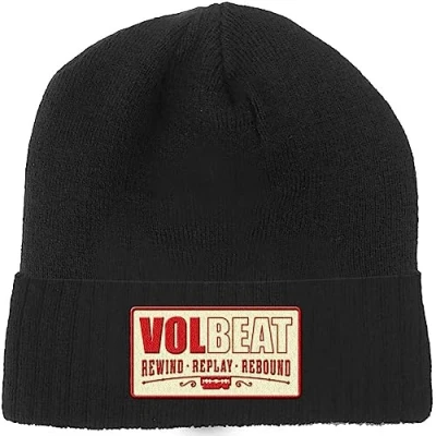 Afbeelding van Volbeat Beanie Muts Rewind, Replay, Rebound Zwart