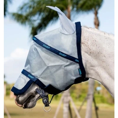 Afbeelding van Rambo Fly Mask Azure Blue/Navy/Electric Blueverkocht door Agradi