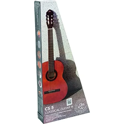 Afbeelding van Eko CS 5 Pack, klassieke gitaar 3/4 serie pack met plectrums, stemapparaat en tas, natuurlijke kleur