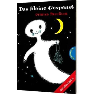 Afbeelding van Das kleine Gespenst: Schulausgabe mit großer Schrift und schwarz weiß illustriert, als Lektüre für die Grundschule (Klasse 23) geeignet
