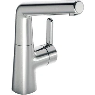 Afbeelding van Hansa designo 1 gats wastafelkraan met 120 draaibare uitloop gladde body chroom 51492283