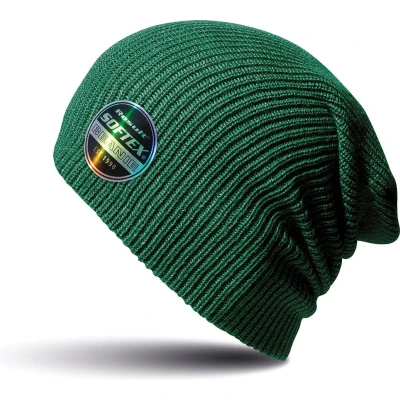 Afbeelding van Warme gebreide Beanie wintermuts in het donkergroen voor volwassenen Damesmutsen / herenmutsen 100% polyacryl