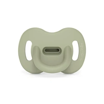 Afbeelding van Suavinex Essence Reversible Green 0 6m Silicone Fopspeen SXSEP10081696