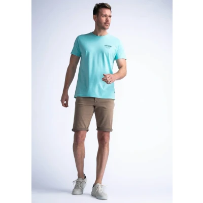 Afbeelding van Petrol Industries Tshirt print, Heren, Maat: XL, Aqua