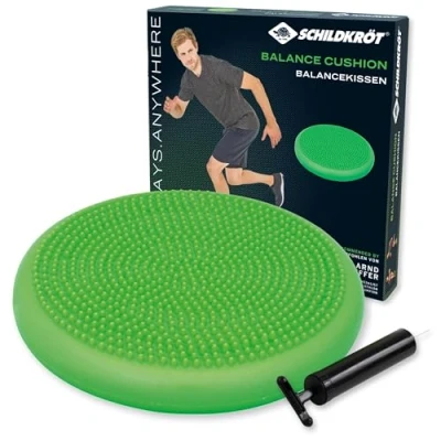 Afbeelding van Schildkröt Unisex Balance kussen voor volwassenen, groen, inclusief handpomp, in kartonnen doos met 4 kleuren, meerkleurig, 33 cm