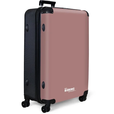Afbeelding van NoBoringSuitcases.com® Koffer groot Reiskoffer lichtgewicht Oud roze Effen Rolkoffer met 4 wielen Grote trolley XL 98 liter bagage