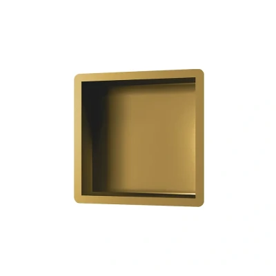 Afbeelding van Brauer Gold Edition Inbouwnis 30x30cm PVD geborsteld goud Minimalistisch design