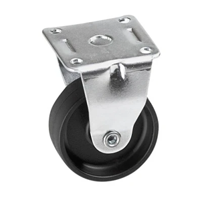 Afbeelding van Metafranc Bokwiel Ø 50 mm 42 x plaat kunststof wiel hard loopvlak glijlagers 40 kg draagkracht/transportwiel/meubelrol/zware lasten / 800560 zwart