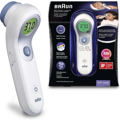Afbeelding van Braun Ntf 3000WE No Touch Voorhoofdthermometer