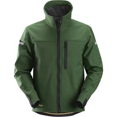 Afbeelding van Allroundwork, Softshell Jack, Bosgroen Zwart (3904), 008