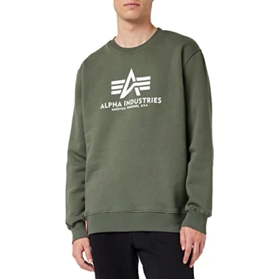 Afbeelding van Alpha Industries Basic Sweatshirt voor heren Dark Olive