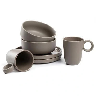 Afbeelding van Servies Leonardo Roma Taupe (6 delig)