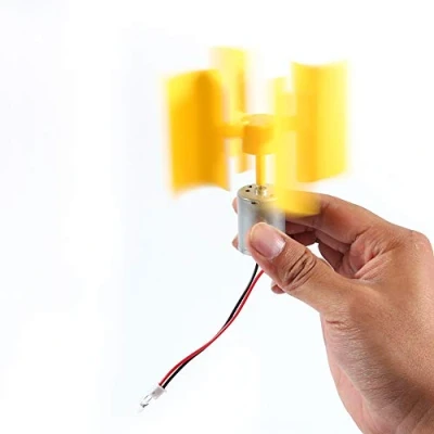 Afbeelding van MAGT stroomgenerator, DIY kit kleine motor verticale windturbine bladeren bries generator kan werken met lichte wind