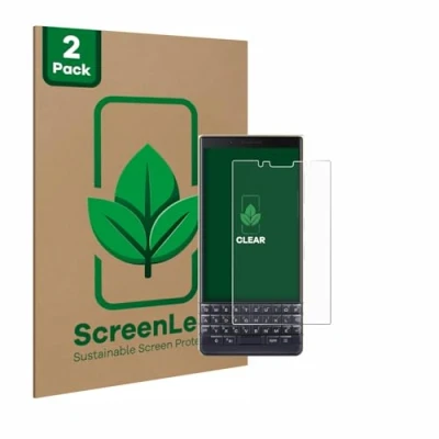 Afbeelding van ScreenLeaf Screenprotector voor BlackBerry Key2 LE Duurzame schermbescherming Folie Beschermfolie transparant (2 Stuks)