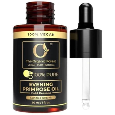 Afbeelding van USDA Organic Evening Primrose Oil 100% Pure &amp; Natural for Skin Face Liquid Carrier Essential Oils Mixing Perfect Control Moisturizer