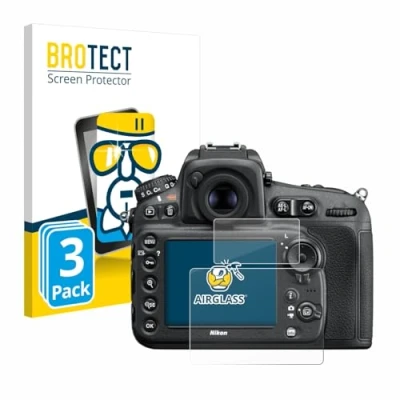 Afbeelding van BROTECT Screenprotector voor Nikon D810 Folie Beschermfolie Beschermglas transparant (3 Stuks)