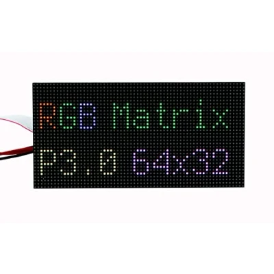 Afbeelding van SEENGREAT RGB full color led matrix paneel display 64 x 32 pixels voor Raspberry Pi, 3 mm pitch, ingebouwde 2048 LED&#039;s