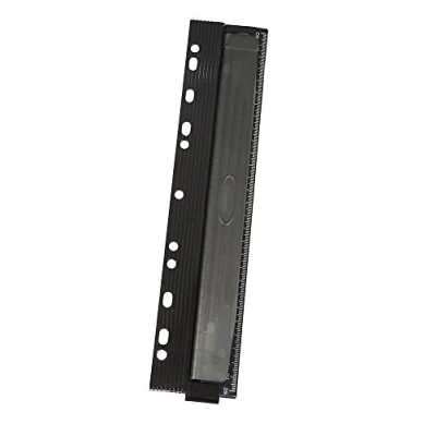 Afbeelding van Genie PP 4M vier gaats papierperforator voor archiveren (metalen perforator met geïntegreerde liniaal van 28 cm en verzamelcontainer) zwart