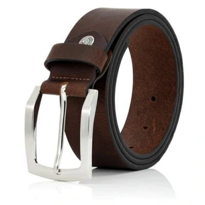 Afbeelding van LINDENMANN riem heren lederen herenheren riem, volledig rundlederen XXL, echt buffelleer jeansriem bruin, kleurkleur: maat: 160