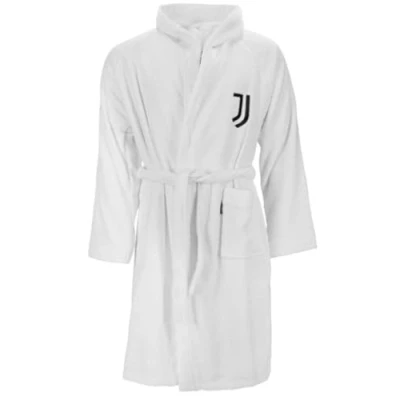 Afbeelding van zer0bed Juventus 96330802131 Badjas, 100% katoen, wit, 40 x 30 8 cm