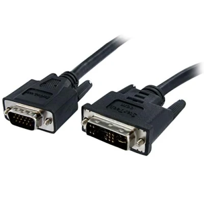Afbeelding van DVI A to VGA Cable Startech DVIVGAMM1M Black 1 m