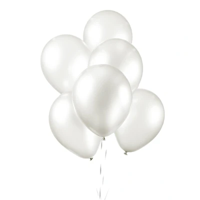 Afbeelding van Globos Ballonnen Pearl Wit 30cm, 10st.