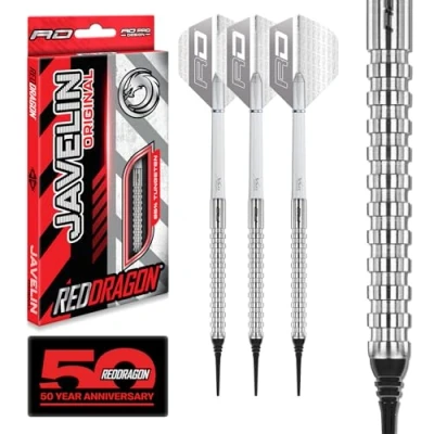 Afbeelding van RED DRAGON Javelin: Softip Tungsten Steel Dartpijlen Professioneel 18 gram vat, 20 totaal gewicht