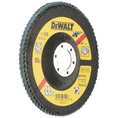 Afbeelding van DeWalt Accessoires Lamellen schuurschijf gebogen, Ø125mm, K80 DT3267 QZ 10 stuks